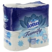 Туалетная бумага "Lotus Family Design", 4 рулона целлюлоза Изготовитель: Россия Товар сертифицирован инфо 13607q.